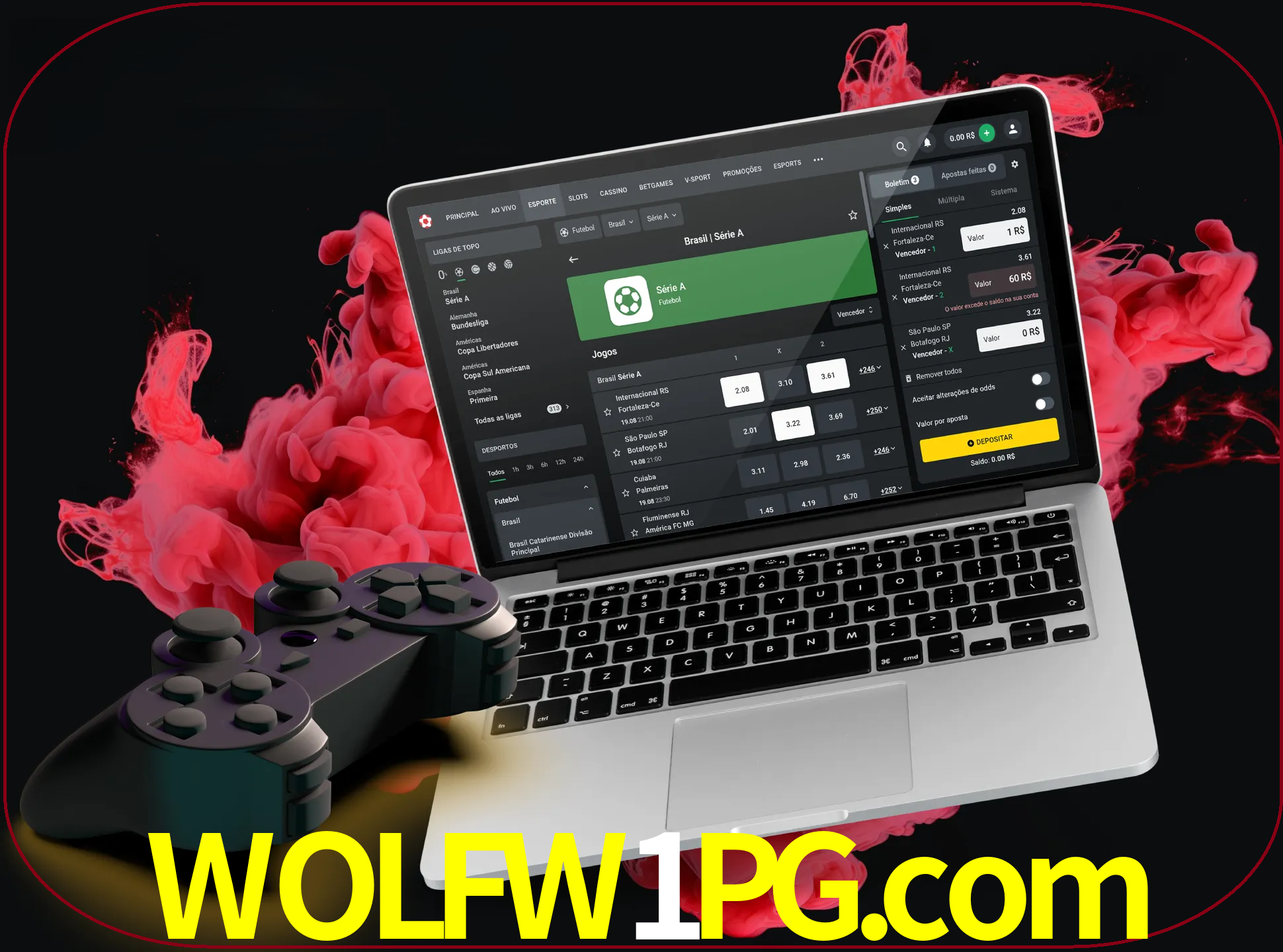 Visite a secção especial de jogos de vídeo em wolfw1pg para descobrir em que jogos pode apostar e ganhar muito dinheiro.