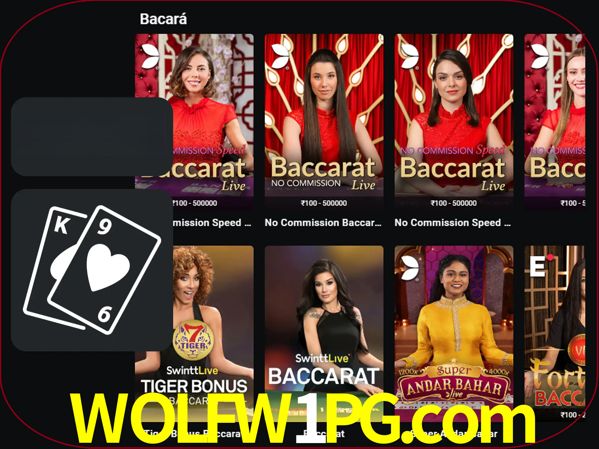 Ganhe muito dinheiro jogando jogos de bacará.