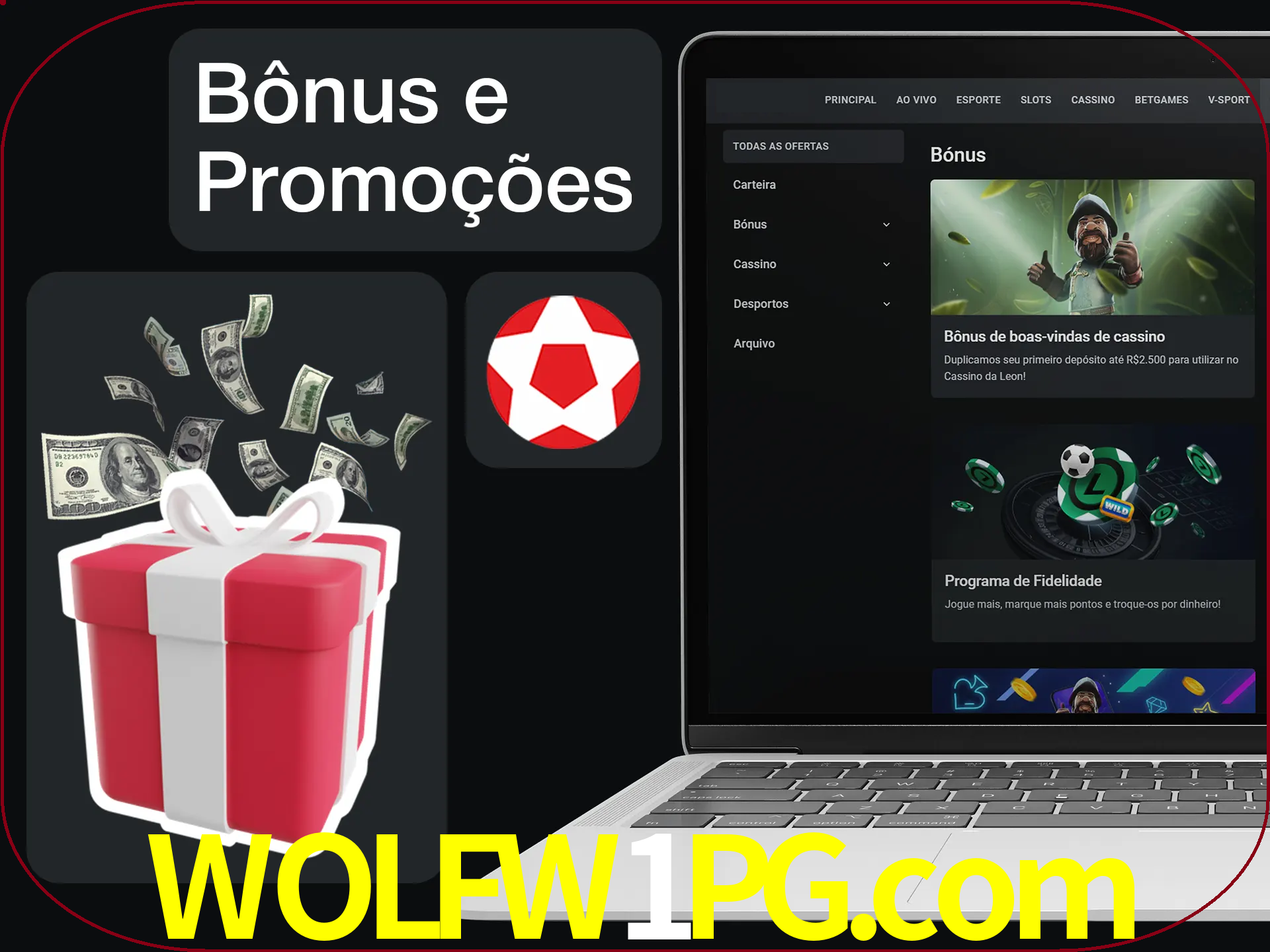 Verifique se há novos bônus e promoções.