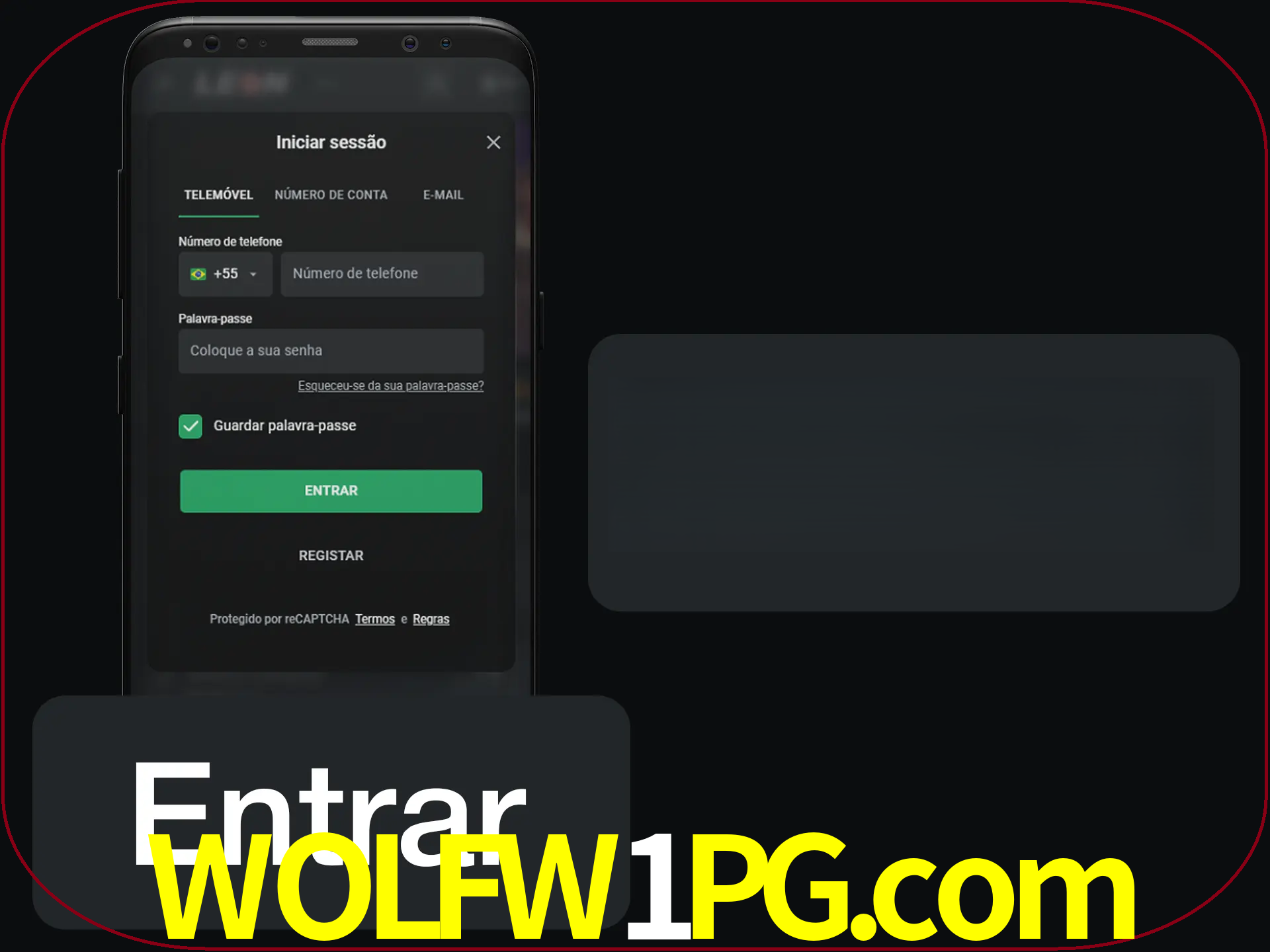 Faça o login para começar a apostar e jogar no cassino.