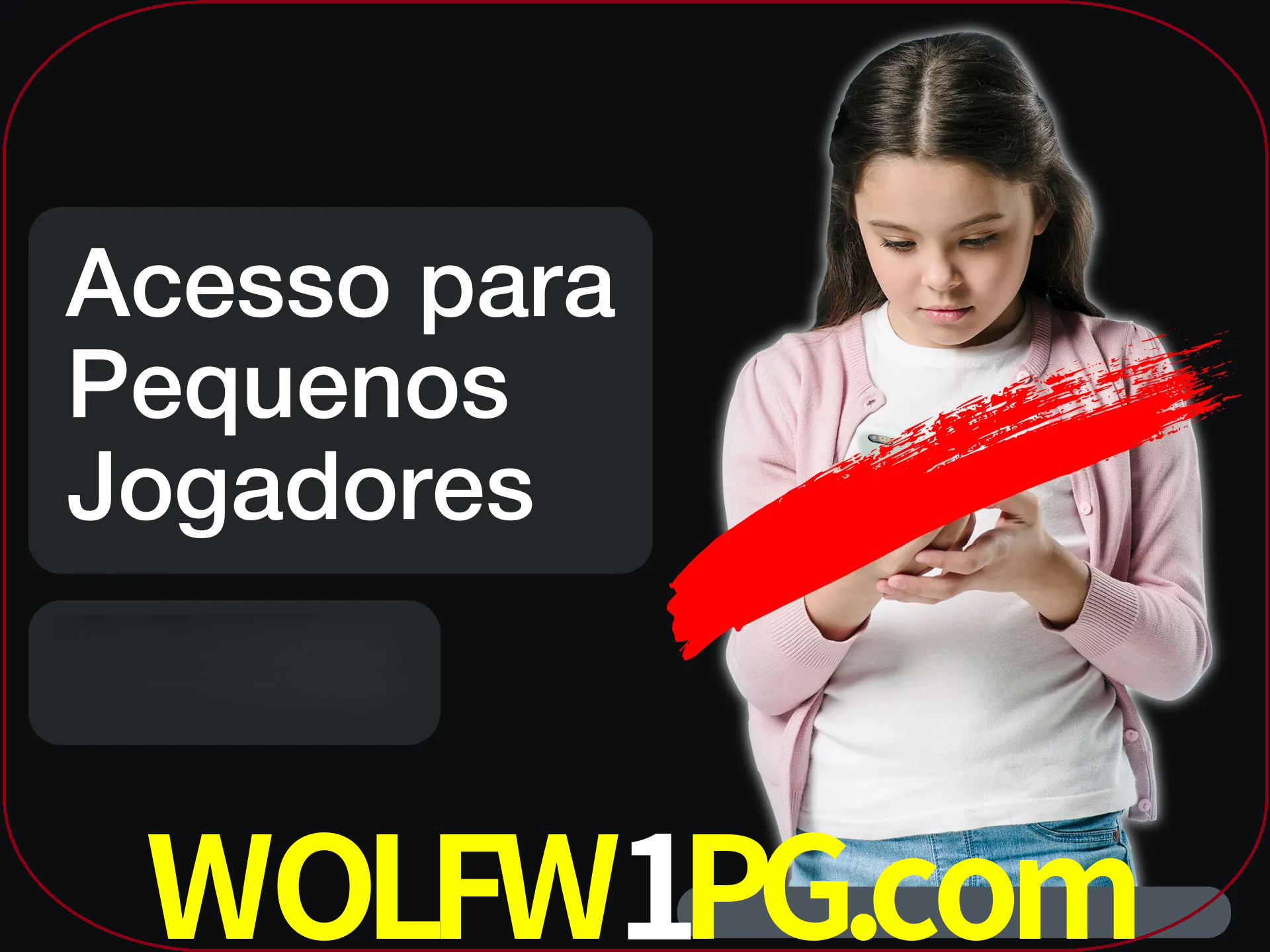As crianças não podem jogar jogos de cassino.